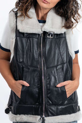 Women's warm vest Ani Black